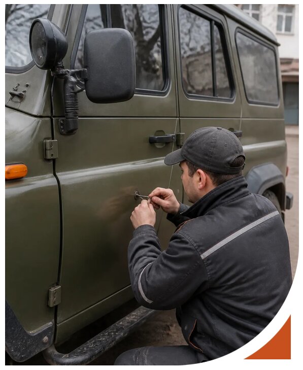 Профессиональное вскрытие автомобиля УАЗ без повреждений в Алапаевске