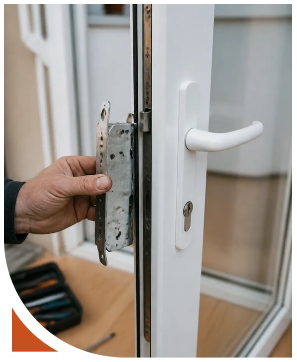 Ремонт замка пластиковой двери в Алапаевске от 2676 р. | Разлок-Лпв